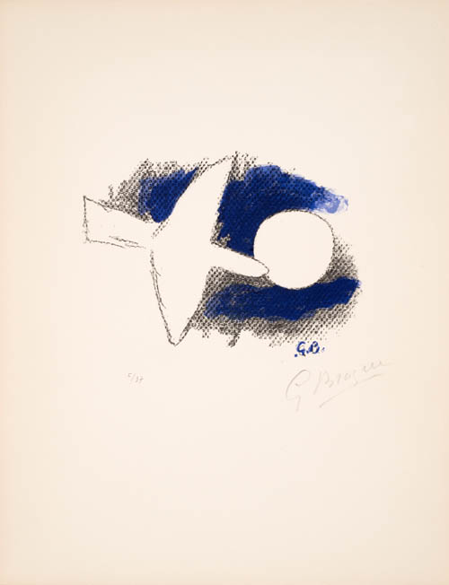 Georges Braque - Untitled - 1958 color lithograph